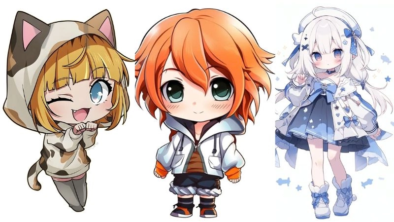 Hình ảnh anime chibi cute khiến tim rung động