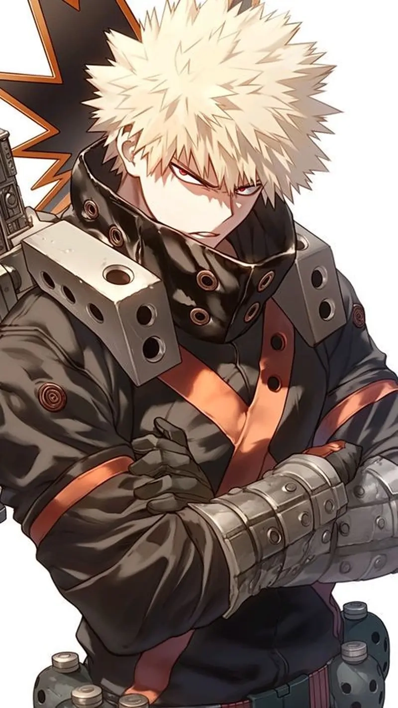 Giao diện điện thoại đẹp với Bakugo official art