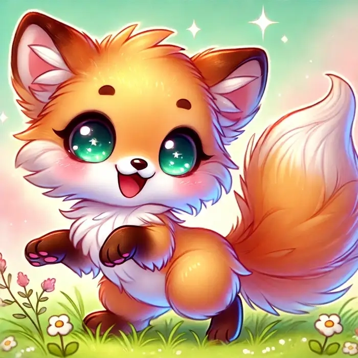 Vẽ cáo chibi ngộ nghĩnh siêu đáng yêu