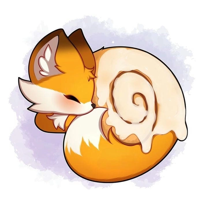 Cáo chibi anime phong cách Nhật Bản