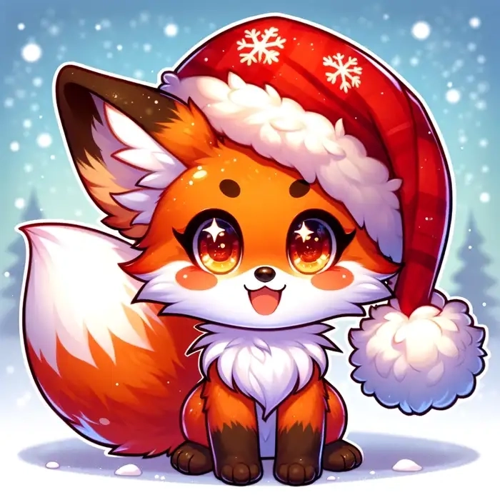 Avatar cáo chibi dành cho mạng xã hội