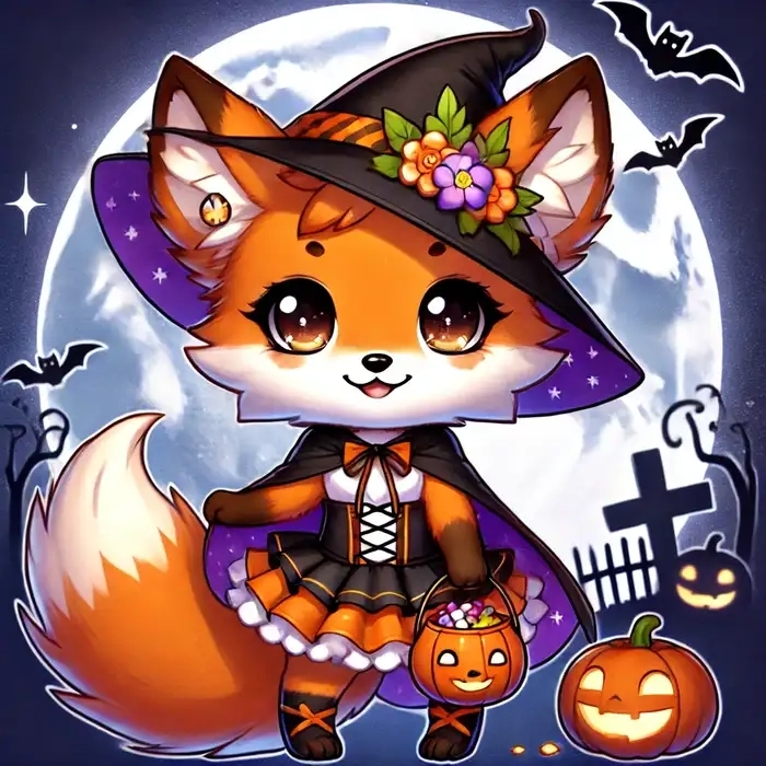 Cách vẽ cáo chibi cute phong cách dễ thương