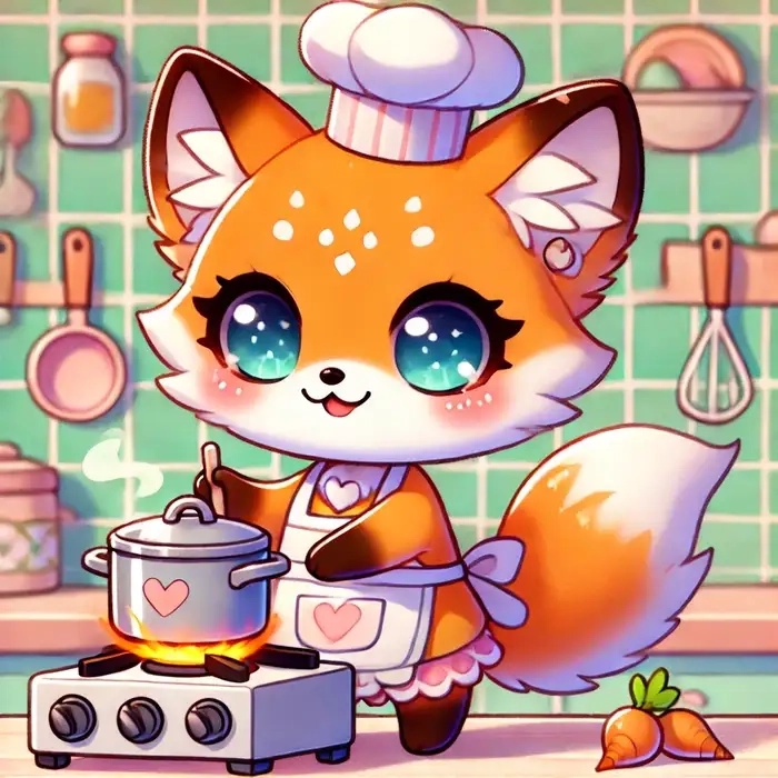 Hình ảnh con cáo chibi siêu đáng yêu