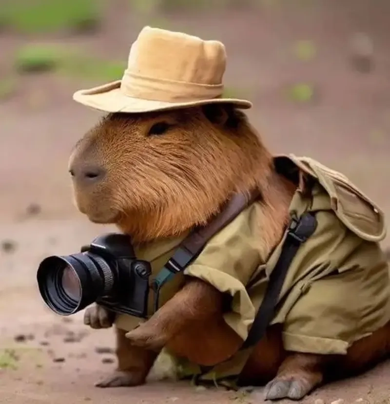 Capybara meme chibi phiên bản đáng yêu không tưởng