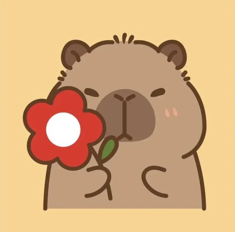Avatar capybara meme cho dân chill hệ dịu dàng