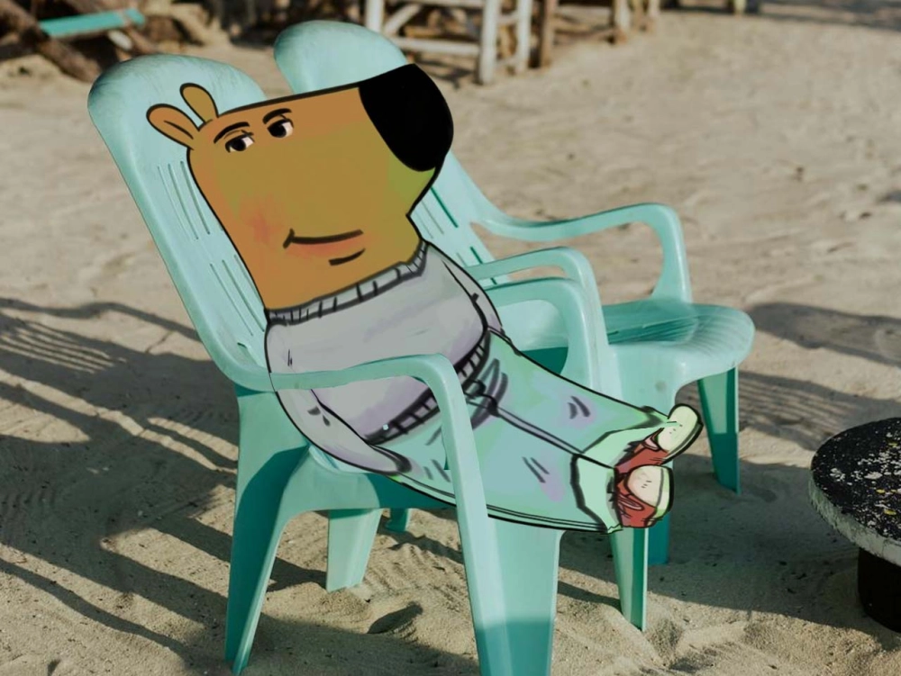 Chill guy sticker nhãn dán thần thái cực chất