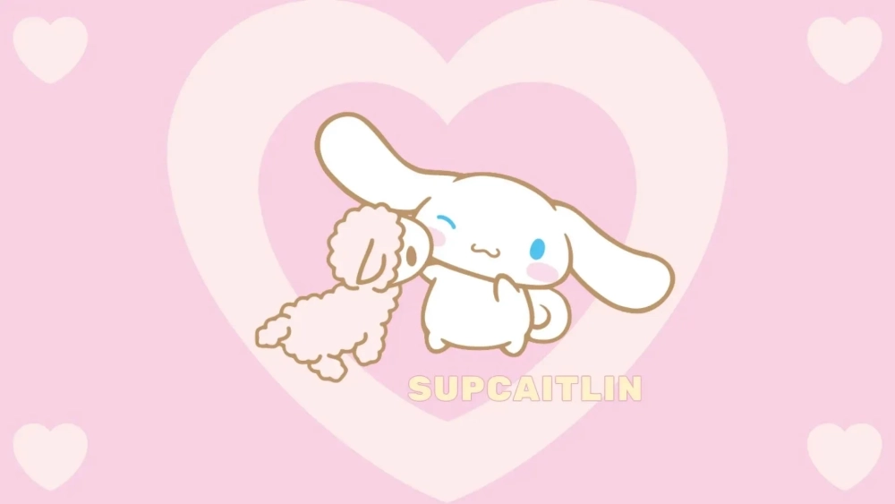 Cute hết nấc với laptop cute Cinnamoroll hình nền máy tính