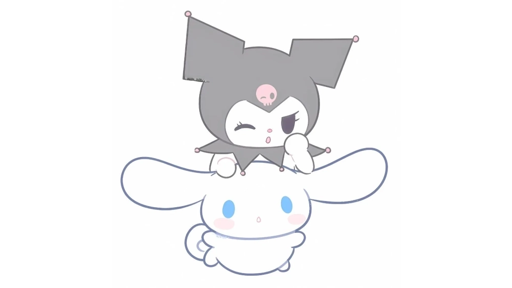 Giao diện anime đáng yêu với hình nền Kuromi và Cinnamoroll anime