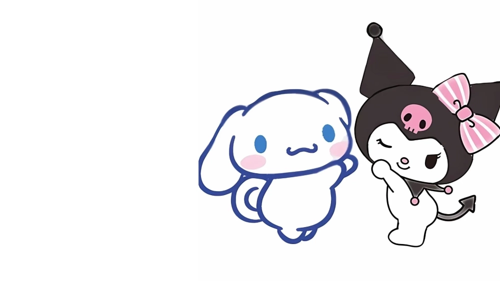 Bộ đôi hoàn hảo trong hình nền Cinnamoroll và Kuromi