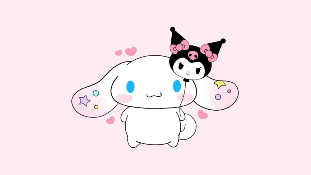Tan chảy với hình nền Cinnamoroll và Kuromi cute