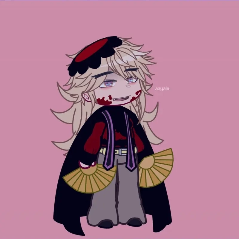 Douma x Shinobu chibi vừa đáng yêu vừa u ám