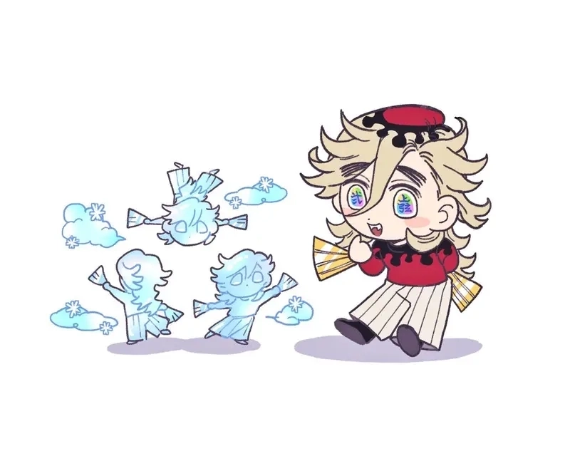 Douma chibi art thể hiện nét lạnh lẽo nghệ thuật
