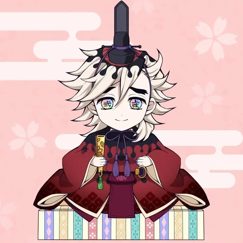 Douma chibi drawing đầy chi tiết và sinh động