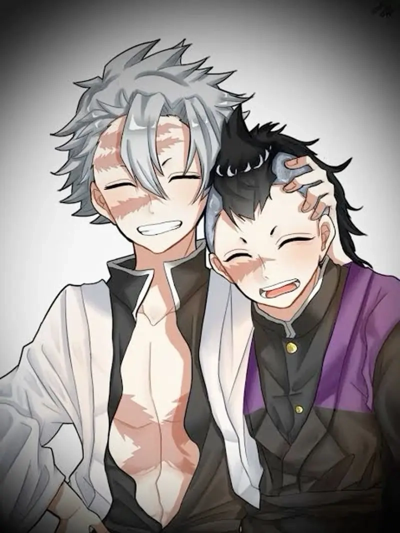 Fanart tuyệt đẹp Demon Slayer Genya x Sanemi