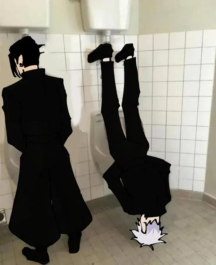 Gojo meme gif chuyển động cực kỳ biểu cảm