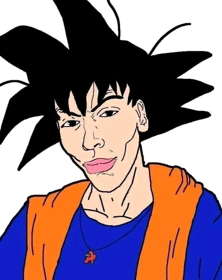 Mọi cảm xúc đều được thể hiện chỉ bằng một ánh mắt Goku meme