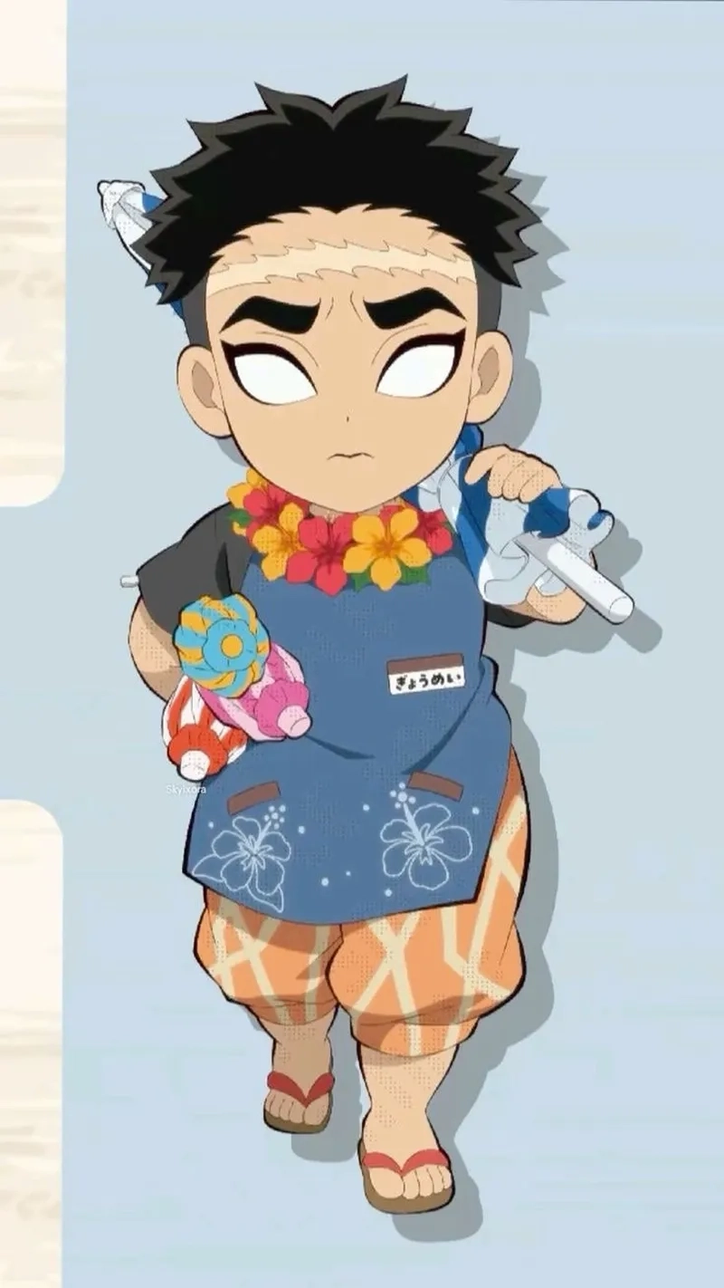 Siêu phẩm vẽ tay Gyomei Fanart Chibi độc quyền