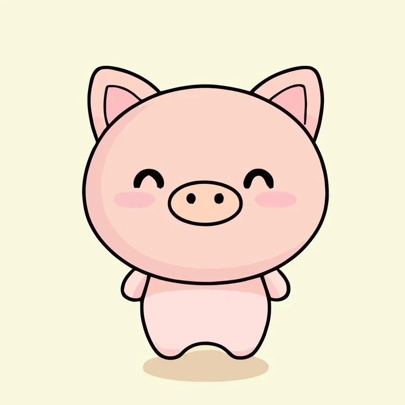 Con lợn chibi phiên bản chibi cực ngộ nghĩnh