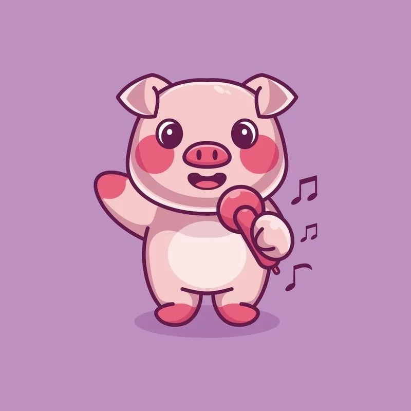 Chibi con heo tạo hình ngộ nghĩnh dễ thương