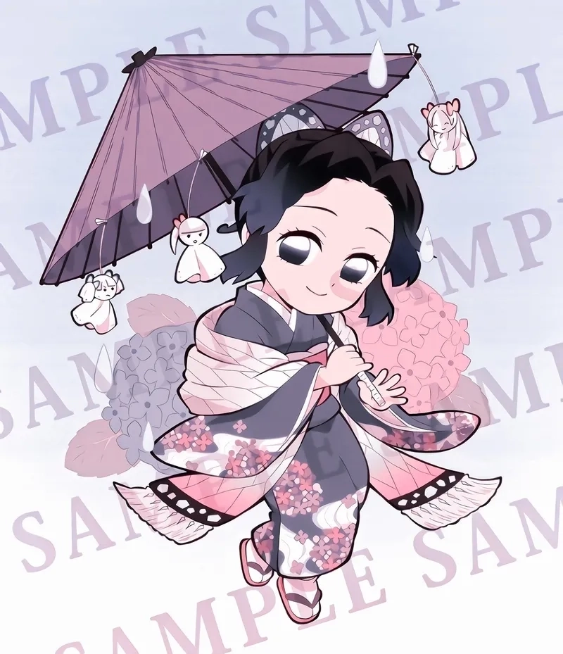 Ảnh Shinobu chibi cute khiến trái tim rung rinh