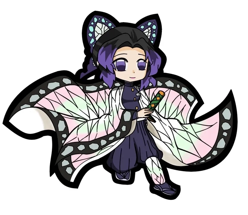 Avatar Shinobu chibi mang phong cách cá tính riêng