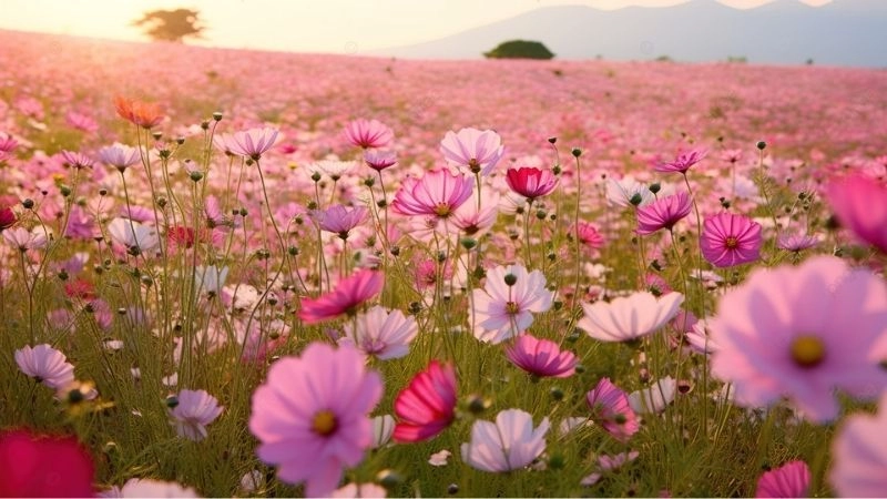 Màn hình nền màu hồng tạo cảm giác thư thái dễ chịu