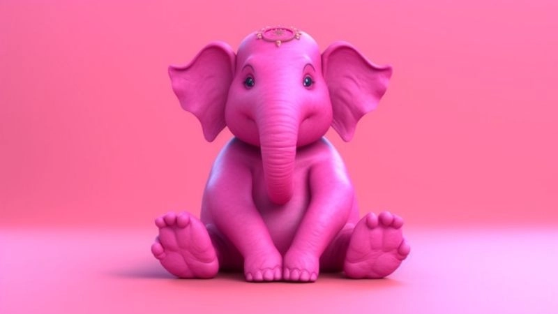 Avatar màu hồng cute chibi mang nét dễ thương tinh nghịch