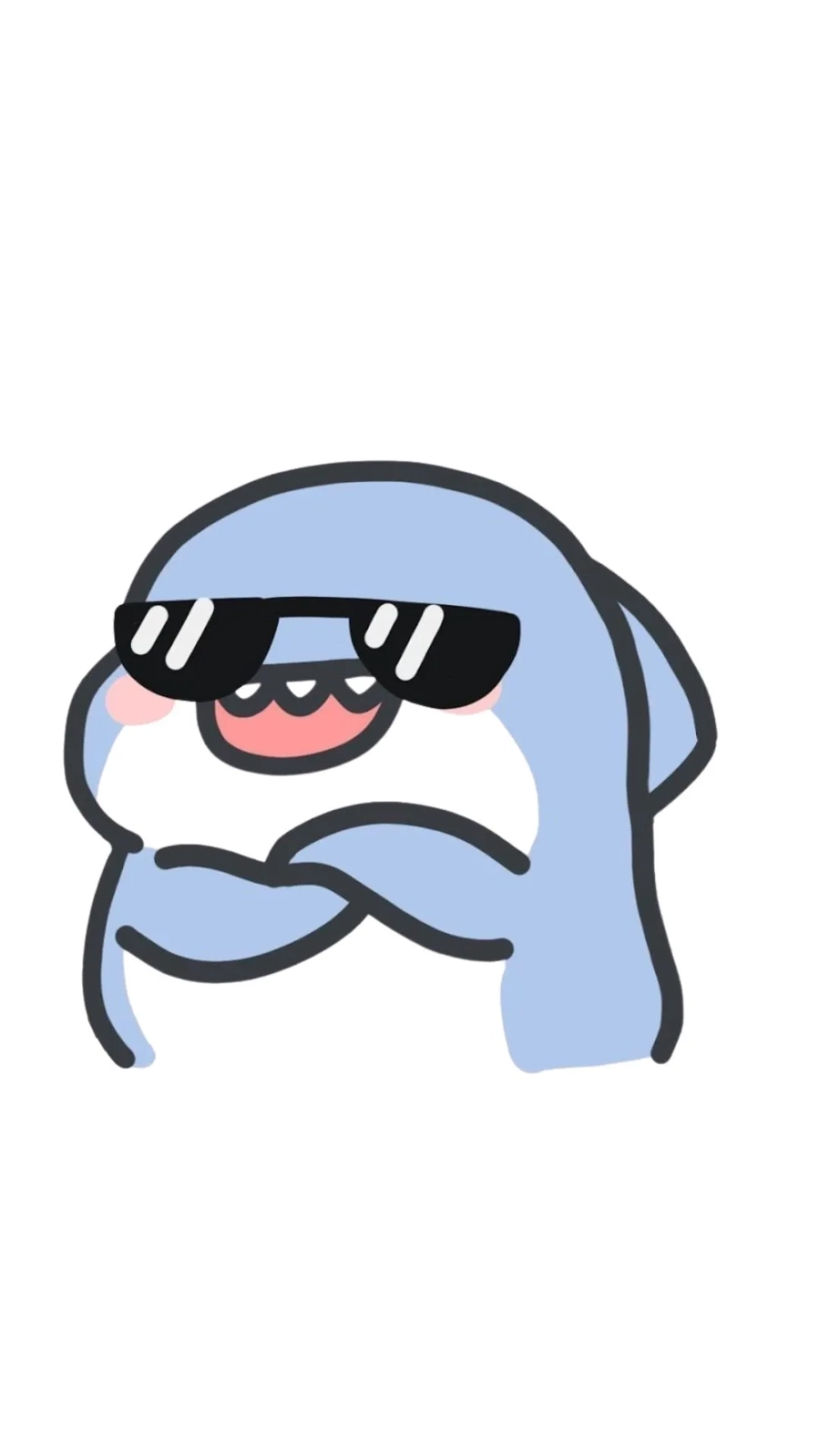 Hình chibi cực yêu từ hình nền cá mập chibi