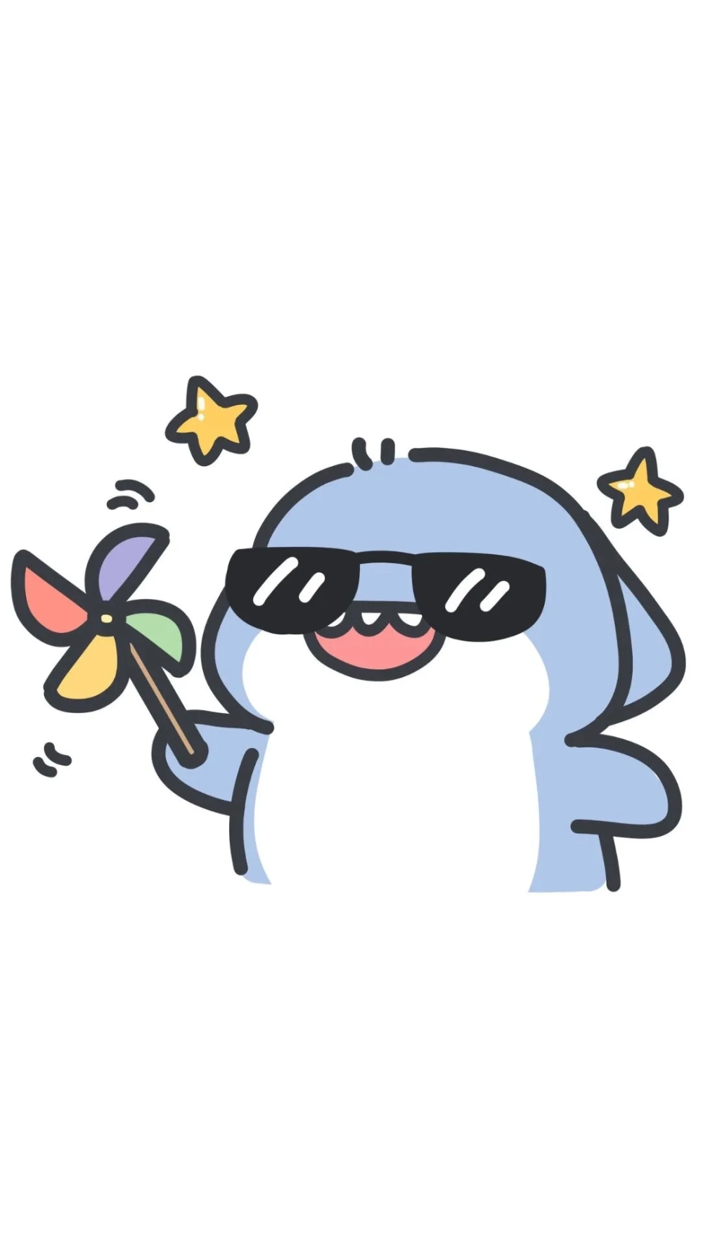 Bộ icon yêu không chịu nổi là chibi hình nền cá mập cute