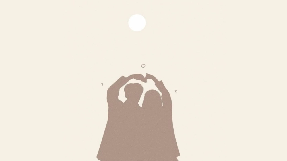 Tình yêu trong trẻo cùng ảnh nền đẹp cute đôi