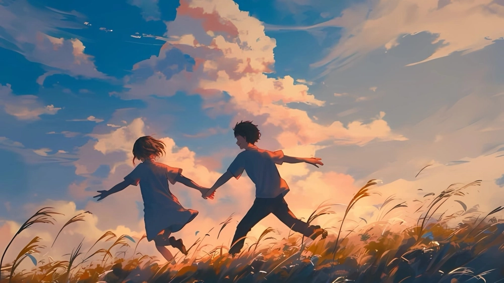 Câu chuyện tình yêu sống động qua hình nền anime cặp đôi