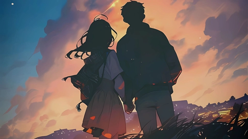 Dễ thương từng khoảnh khắc với hình nền anime cặp đôi cute