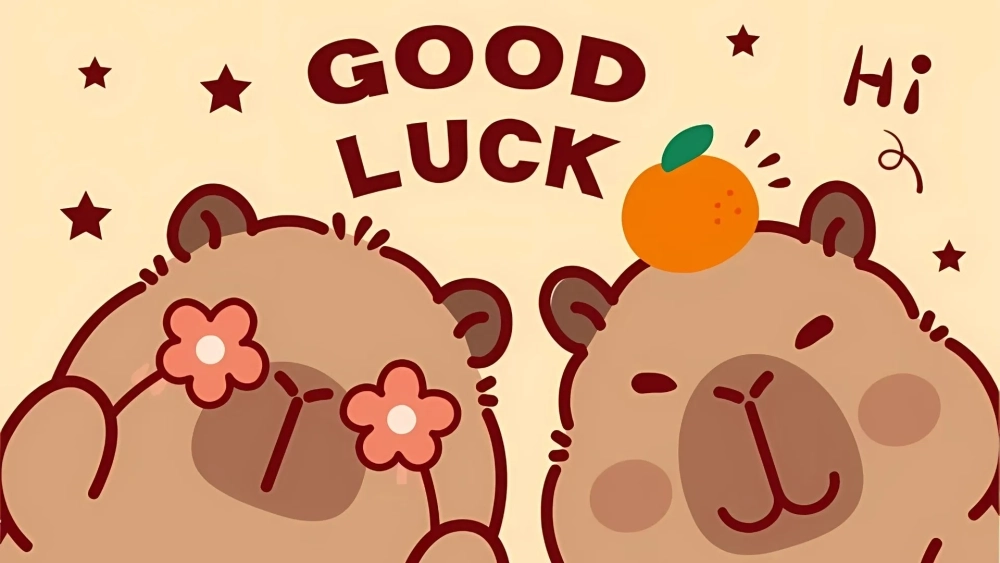 Ai mê Capybara không thể bỏ qua hình nền Capybara cute cho máy tính