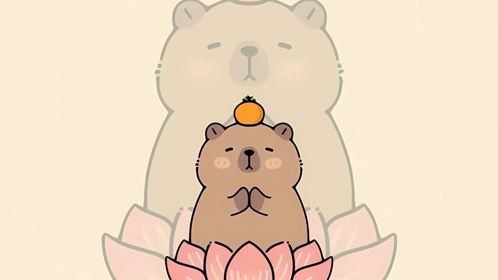 Máy tính thêm phần ngộ nghĩnh cùng hình nền Capybara cho máy tính