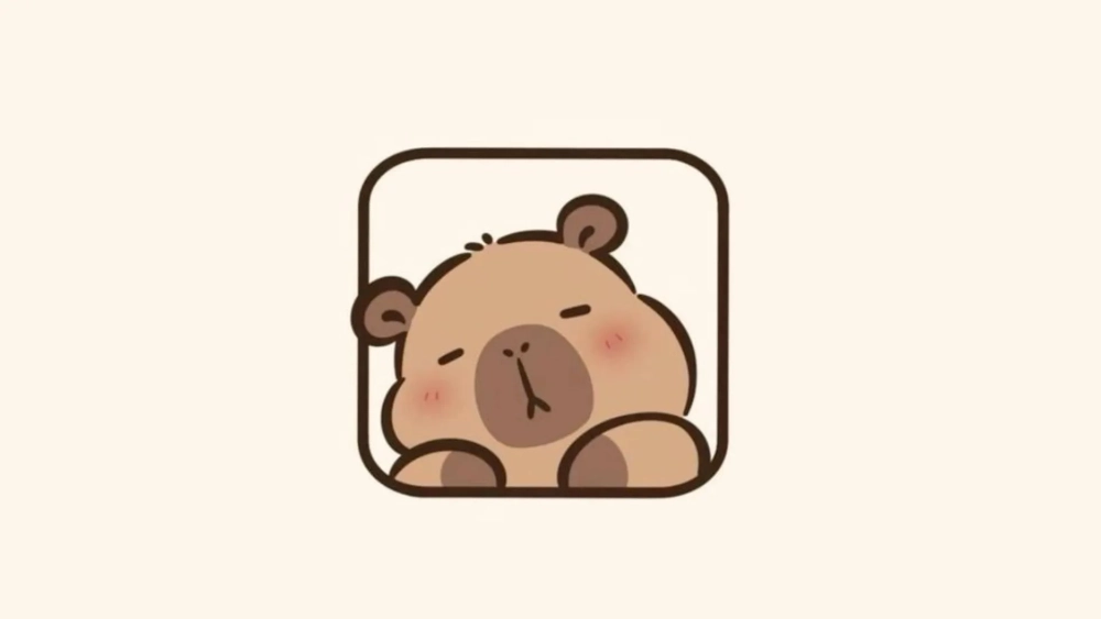 Ngập tràn đáng yêu với hình nền máy tính Capybara chibi