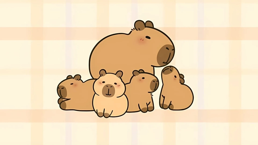 Bộ sưu tập nền laptop hình nền máy tính Capybara cute hot nhất