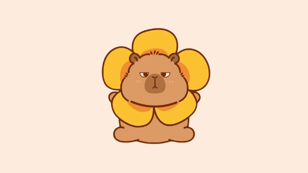 Bộ sưu tập chibi cute hình nền Capybara cho máy tính dễ thương