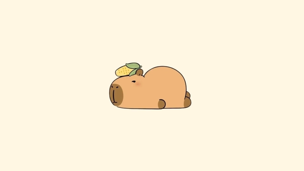 Ngập tràn sự đáng yêu từ hình nền Capybara siêu cute