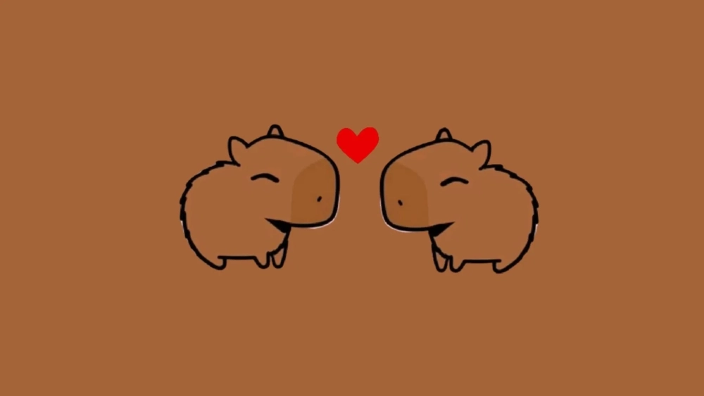 Ngắm mãi không chán với bộ hình nền hình Capybara