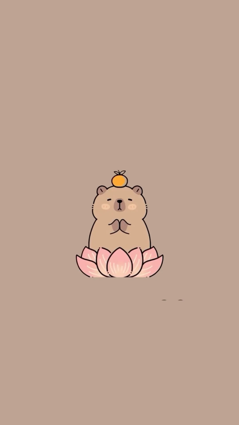 Đổi style ngay cùng avatar hình nền điện thoại Capybara