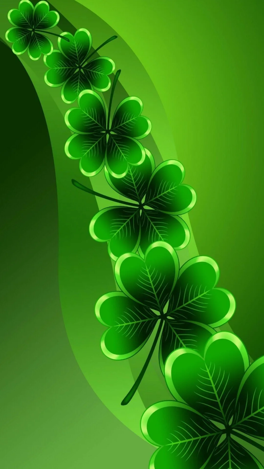 Mở máy là thấy may cùng good luck hình nền cỏ 4 lá cho iphone