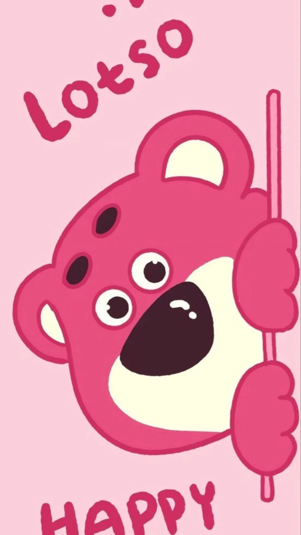 Ngọt như kẹo bông với hình nền Gấu Dâu iPhone