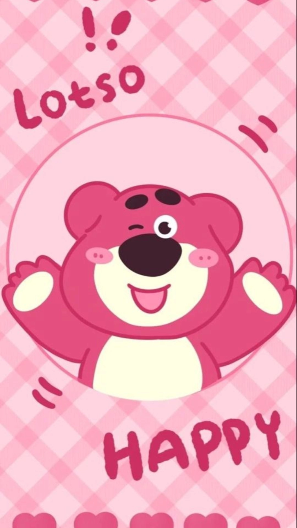 Màn hình cực phẩm là Gấu Dâu làm hình nền