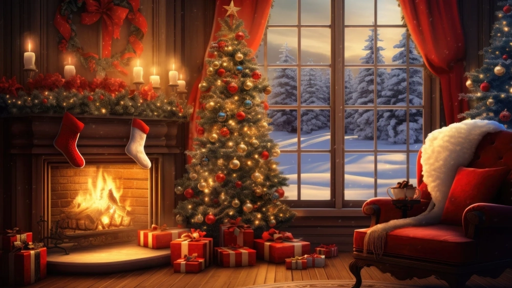 Sắc màu Noel tràn ngập hình nền Giáng Sinh cho máy tính Full HD