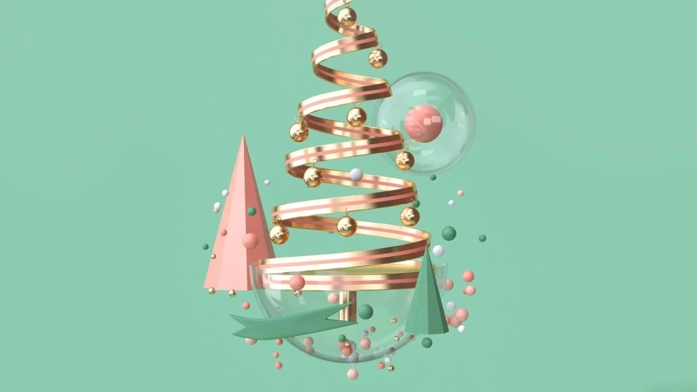 Giản dị nhưng ấm áp hình nền cây thông