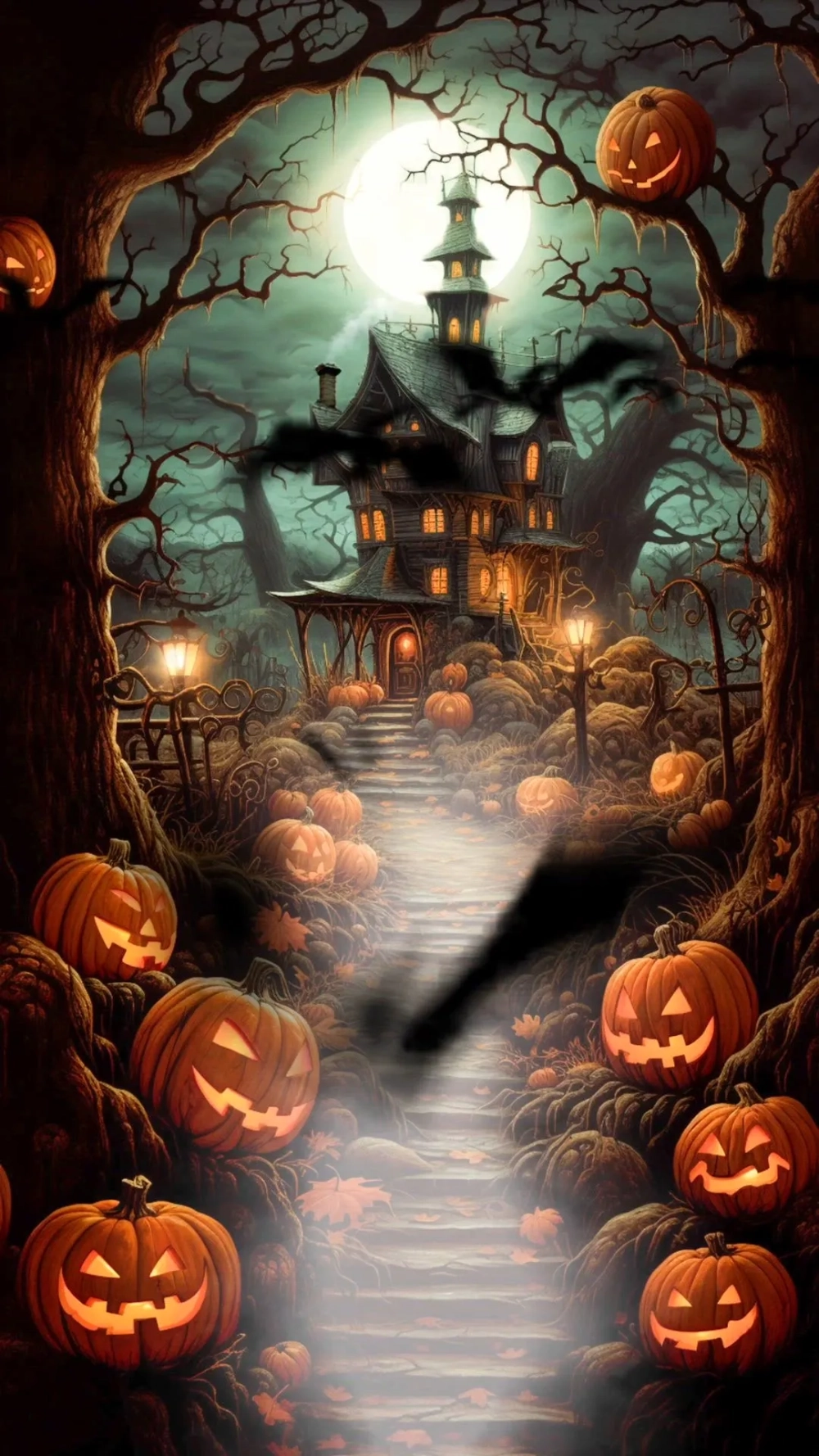 Trang trí điện thoại mùa lễ hội với hình nền halloween cho điện thoại