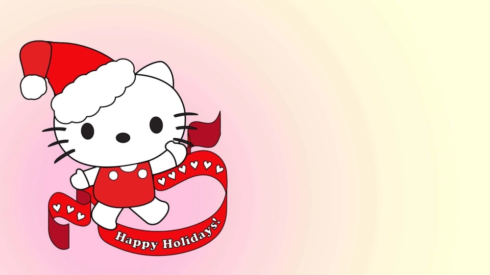 Siêu đáng yêu cùng hình nền Hello Kitty cho máy tính