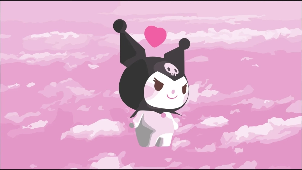 Đậm chất anime với hình nền máy tính Kuromi anime