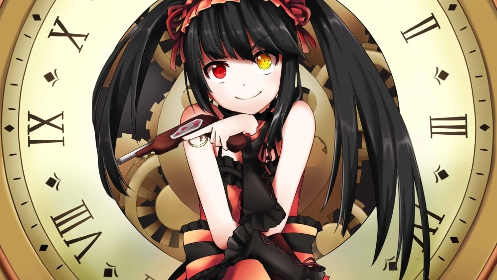 Đổi mood desktop ngay với kurumi tokisaki background