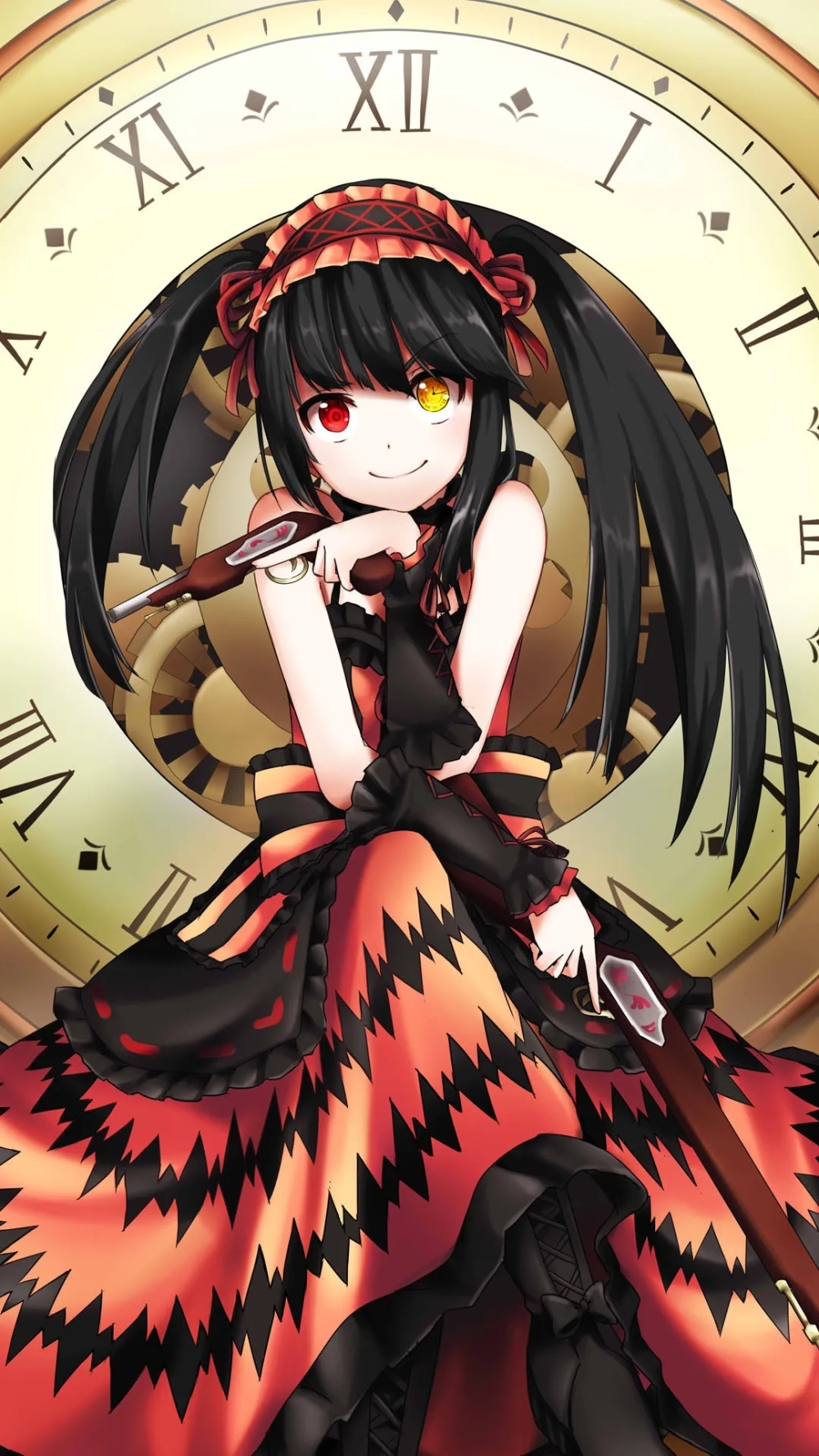 Wallpaper thần thái nhất là tokisaki kurumi wallpaper